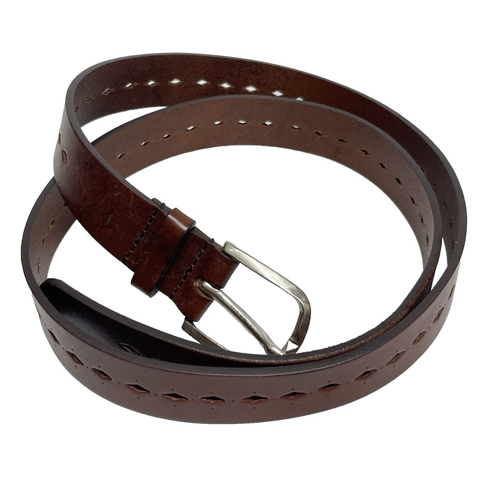 Fabio Corti Women's L Belt Genuine Leather‎ Brown Made in Italy